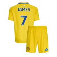 Maglia Calcio Leeds United Daniel James #7 Seconda Divisa Bambino 2024-25 Manica Corta (+ pantaloncini)